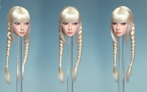 [AC]JKTOYS 1/6 アジア美女ヘッド 冷月 可動眼 K-013B 可動 アクションフィギュア用 ヘット