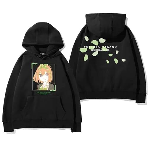 五等分の花嫁 パーカー 長袖 中野三玖 中野一花 中野四葉 中野五月 メンズ 日常服 コスプレ衣装 運動パーカー 春夏 ゆったり フード付き おしゃれ 大きいサイズ シンプル プルオーバー 薄手/厚手 トップス シンプル 漫画服 通気性 柔らかい グッズ 部屋着 学園祭 誕生日 プレゼント ギフト 男女兼用 (22,L/厚手)