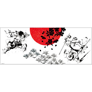 NARUTO-ナルト- 疾風伝 てぬぐい-京都製- ナルト&サスケ