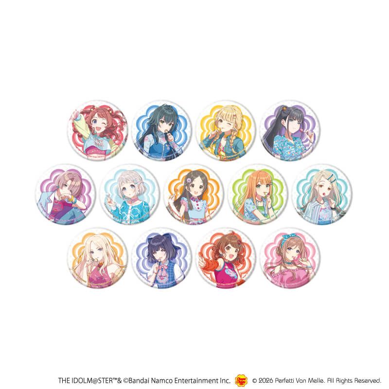 缶バッジ「学園アイドルマスター×チュッパチャプス」01/コンプリートセット(全13種)(描き下ろしイラスト)
