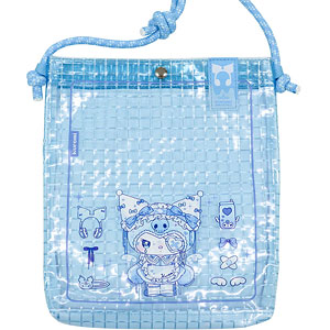 マイメロディ＆クロミ クロミ DOLLY MIX水色天使デザイン クリアサコッシュ