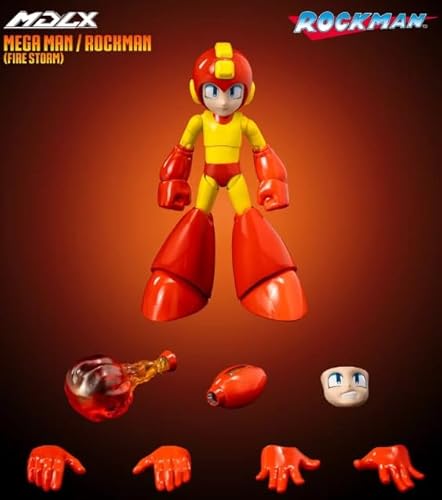 [AC]Threezero Rockman ロックマン MDLX ロックマン（フレーム） 可動 アクションフィギュア ヘット 素体 衣装 アクセサリー フルセット