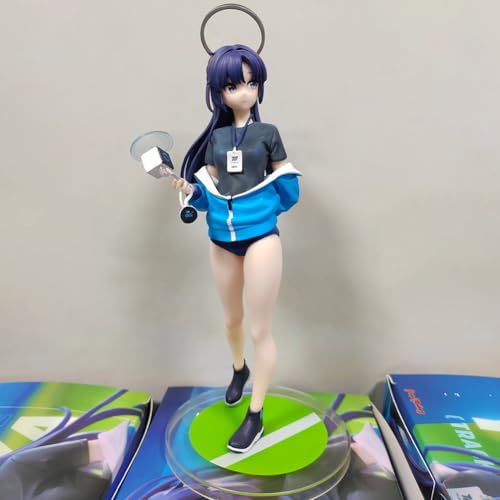 [BAOWENBEI] ブルーアーカイブ ユウカ(体操服) 1/7スケール フィギュア 塗装済み 完成品 高さ約26cm PVC&ABS製 卓上 パソコンケース 置物 箱入れ プレゼント