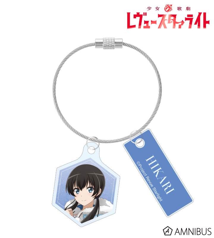 アニメ放送5周年記念 描き下ろし 神楽 ひかり SNOW QUEENver. 2連ワイヤーアクリルキーホルダー