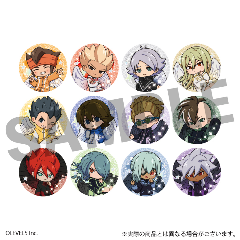 イナズマイレブン 英雄たちのヴィクトリーロード_トレーディングミニキャラ缶バッジ天使＆悪魔ver. 全12種 【コンプリートBOX／12個入り】
