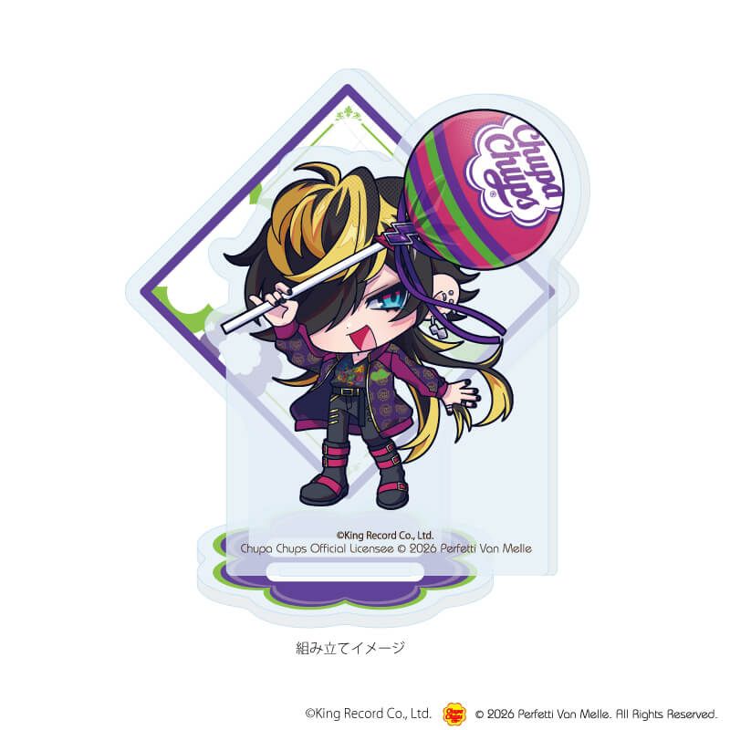 アクリルスタンドプレート「ヒプノシスマイク-Division Rap Battle-×チュッパチャプス」17/四十物 十四(ミニキャライラスト)
