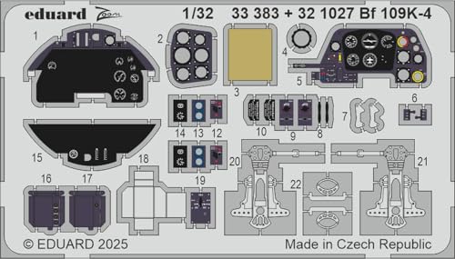 エデュアルド 1/32 ビッグエド Bf109K パーツセット (コータリ用) プラモデル用パーツ EDUBIG33169 (飛行機)