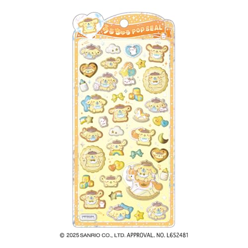 クラックス CRUX うるちゅる ポップシール ポムポムプリンベビー ぷっくり 立体 スマホデコ 推し活 131787