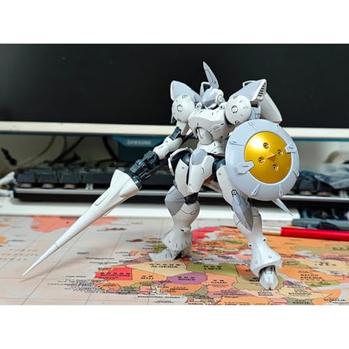 HiPlay 酋長大陸 1/144 超動騎兵 アクタン ホワイト ダブルヘッド 色分け済みプラモデル 組み立てキット