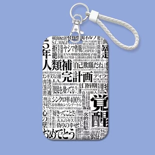 新世紀エヴァンゲリオン グッズ パスケース カードケース EVA 初号機 2号機 零号機 コスプレ小物 耐久性 個性的 かわいい ファッション 人気 軽量 コレクション 日常 記念品 通学 通勤 学生証 社員証 紛失防止 (ホワイト) [並行輸入品]