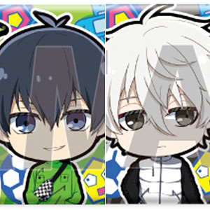 スクエア缶バッジ「TVアニメ『ブルーロック』」01/デコラver. ミニキャライラスト 5個入りBOX