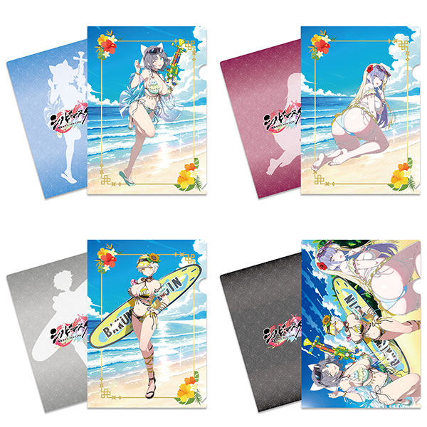 【限定販売】シノビマスター 閃乱カグラ NEW LINK A4クリアファイル4枚セット 画集描き下ろし水着Ver.[UNDER]
