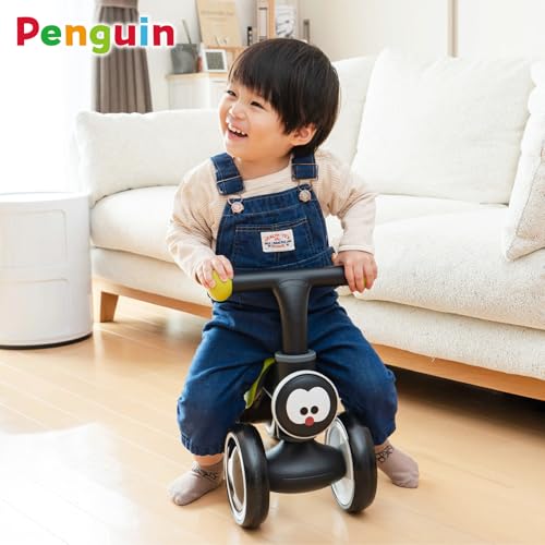 【米国グッドデザイン賞受賞】PYKES PEAK(パイクスピーク) ちびっこライダー 子供用 四輪車 キッズ 1歳以上 誕生日プレゼント コンパクト 超軽量 ベビーカー バランス 乗り物 おもちゃ ハンドル プレゼント ペンギン