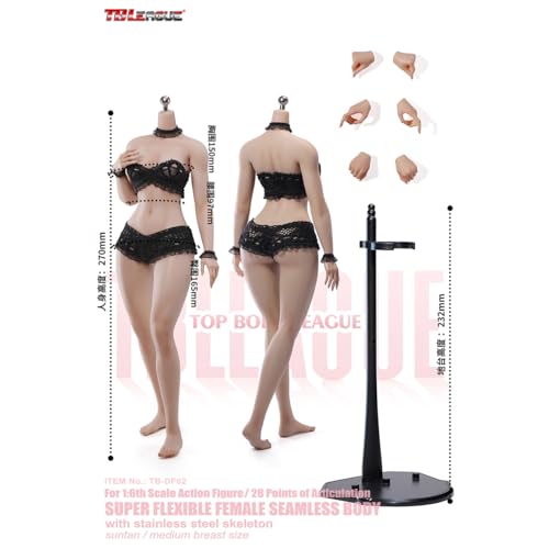 HiPlay TBLeague 1/6 女性 素体 シームレス素体 足取れない TB-DF02 サンタン肌 ヘッドなし ボディ フィギュア 超可動