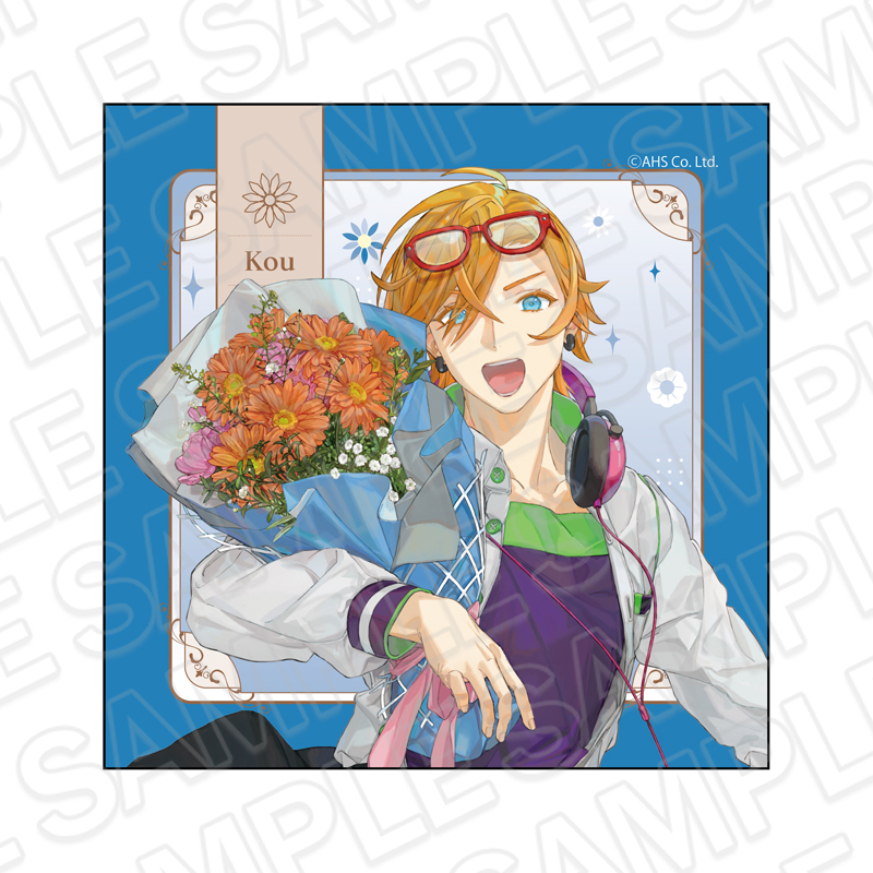 AHSキャラクターズ_マイクロファイバー 水奈瀬コウ flower ver.