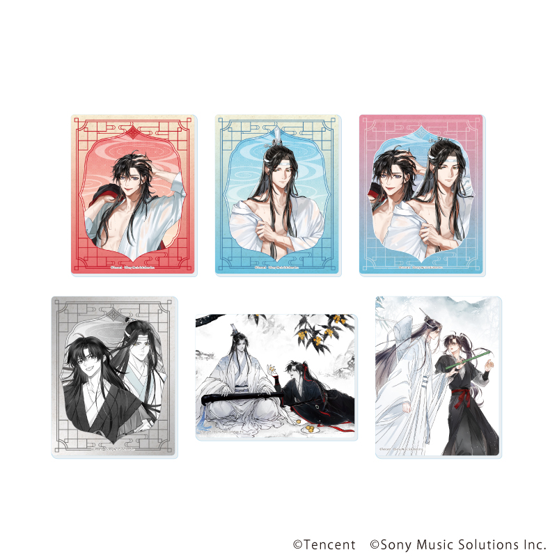 漫画 魔道祖師_アクリルカード02/コンプリートセット(全6種)(公式&描き起こしイラスト)【コンプリートセット／6個入り】