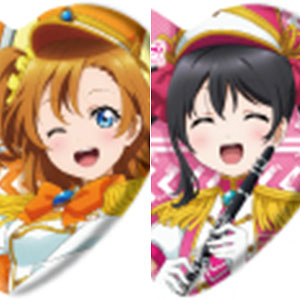 ハート型缶バッジ「ラブライブ！」01/パレードver. 描き下ろしイラスト 9個入りBOX