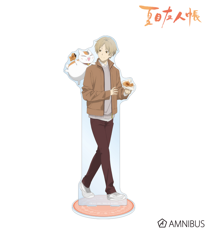 描き下ろしイラスト 夏目貴志&ニャンコ先生 冬の装いver. 特大アクリルスタンド