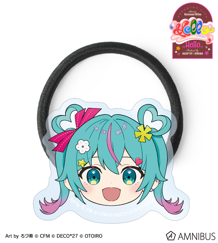 デコミク (ライトネス) Art by ろづ希 アクリルヘアゴム