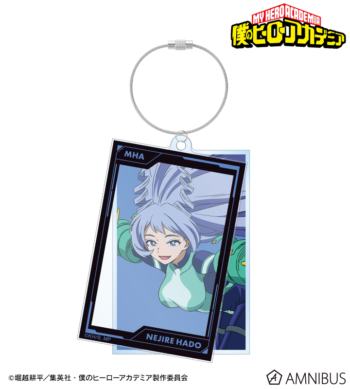 波動ねじれ 2連ワイヤーBIGアクリルキーホルダー