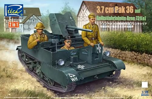 リッチモデル 1/35 ドイツ 37mm PaK 36 対戦車砲搭載自走砲架 ブレン731(e) プラモデル RC35032