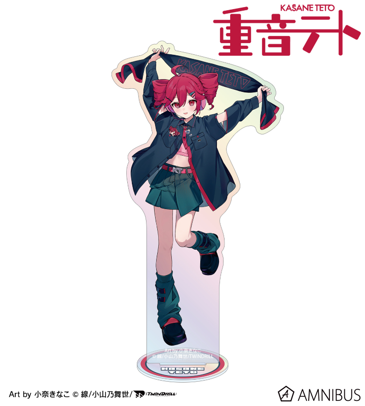 描き下ろし 重音テト モチーフジャケットver. Art by 小奈きなこ オーロラアクリルスタンド