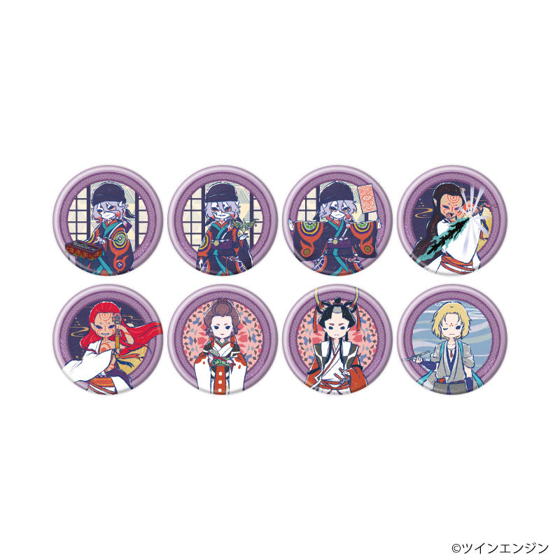 劇場版モノノ怪 第三章 蛇神_缶バッジ03/コンプリートセット(全8種)(グラフアートイラスト)【コンプリートセット／8個入り】