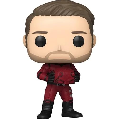 Funko Pop!ビニール、デアデビル マスクなしフィギュア、レッド&ブラック、マーベル、エンターテイメントアース限定、#1547、4インチ、マット・マードック