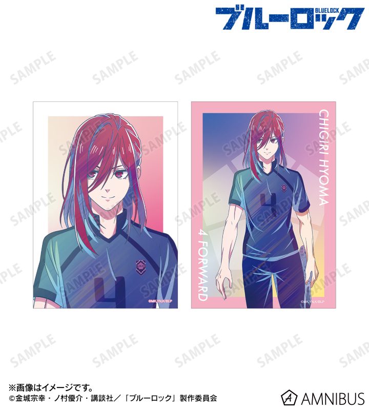 描き下ろし 千切 豹馬 試合前の準備中ver. Ani-Art clear label ブロマイド2枚セット