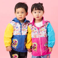 総柄切り替えカラフルブルゾン