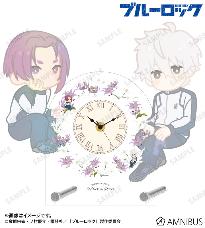 凪 誠士郎&御影 玲王 Botania 第2弾 アクリルスタンド時計