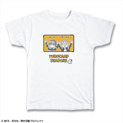 【グッズ-Tシャツ】ゆるキャン△ SEASON３ Tシャツ Lサイズ Ver.2 デザイン01(各務原なでしこ&志摩リン/A)【再販】