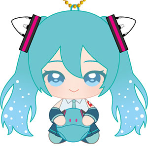 ガンダム45周年×初音ミク Chibiぬいおすわりマスコット 初音ミク×ダブルオーガンダム