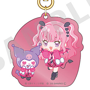 ちゃおヒロインズ×サンリオキャラクターズ アクリルキーホルダー 愛久魔あぐり×クロミ