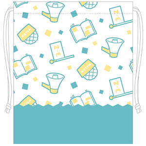 TVアニメ『3年Z組銀八先生』 レトロ巾着(銀八、新八、神楽) 修学旅行ver.