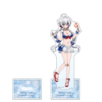 【グッズ-スタンドポップ】戦姫絶唱シンフォギアＸＶ 描き下ろし特大アクリルスタンド(クリス/マリンセーラー水着)【再販】