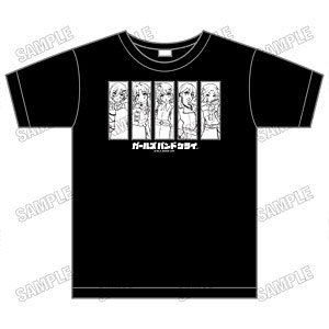 アニメ「ガールズバンドクライ」 Tシャツ ブラックファッションフルーツver.
