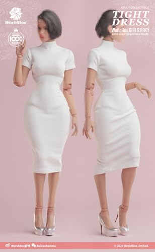 【Tbmodel 】Worldbox 1/6 アクションフィギュア ワンピース 服セット ベルト付き アクションフィギュア CA016 (ホワイト)