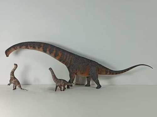 HAOLONGGOOD 1/35 スケール ドレッドノータス モデル 恐竜 フィギュア 全長約70cm 大きいサイズ リアル 竜脚類 ティタノサウルス類 模型 プラモデル 完成品 (ブラック) [並行輸入品]