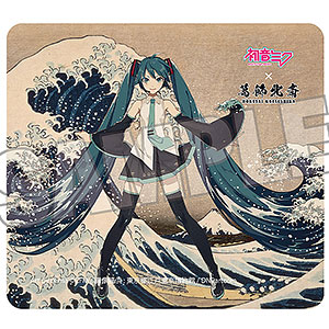初音ミク×葛飾北斎 iXima マウスパッド 神奈川沖波裏