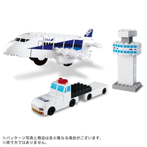 タカラトミー(TAKARA TOMY) トミカ・プラレールブロック ANA飛行場セット おもちゃ 3歳以上