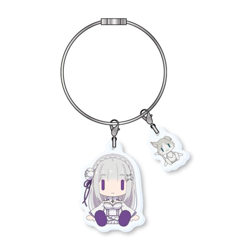 Re:ゼロから始める異世界生活 すわってマスコット！アクリルワイヤーチェーン エミリア