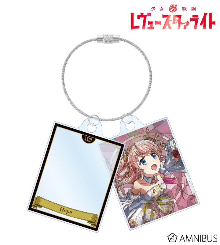 野々宮 ララフィン Aure Glass 2連ワイヤーアクリルキーホルダー