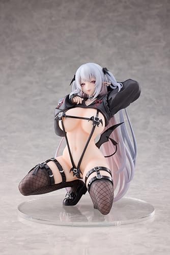 そらなにいろ先生オリジナルイラスト『白髪パーカーサキュバス』通常版 1/6スケール PVC&ABS製塗装済み完成品フィギュア