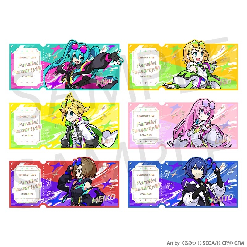 プロジェクトセカイ カラフルステージ！ feat. 初音ミク スペシャルコネクトライブ Parallel Paaaarty!!!! チケット風カードセット［バーチャル・シンガー］