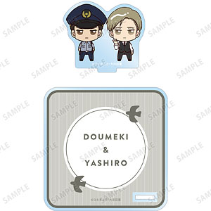 囀る鳥は羽ばたかない 矢代＆百目鬼 ちょこんと！ アクリルスタンド付きコースター ver.C