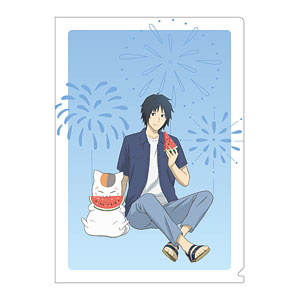 夏目友人帳 クリアファイル 田沼要＆ニャンコ先生 サマーVer.