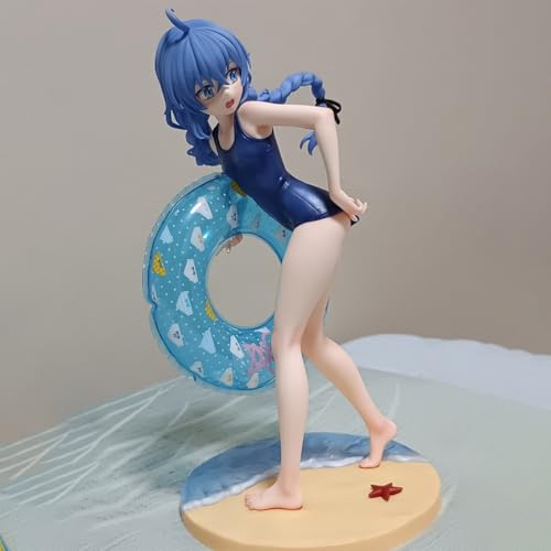 [BAOWENBEI] 無職転生 ロキシー・ミグルディア 紺色水着 Ver. 1/7スケール フィギュア 塗装済み 完成品 PVC&ABS製 卓上 パソコンケース 置物 20cm