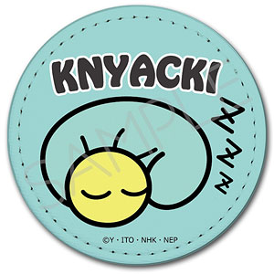 「ニャッキ！」 レザーバッジ(丸形) デザインB