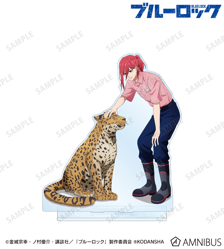 東武動物公園コラボ 描き下ろしイラスト 千切 豹馬 飼育係ver. 特大アクリルスタンド